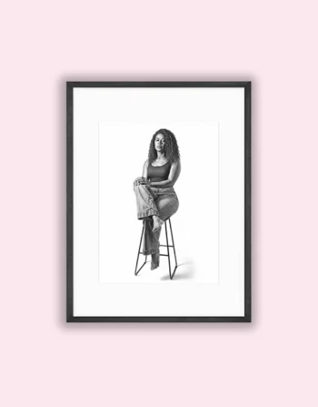 Premium Pencil-Style Portrait